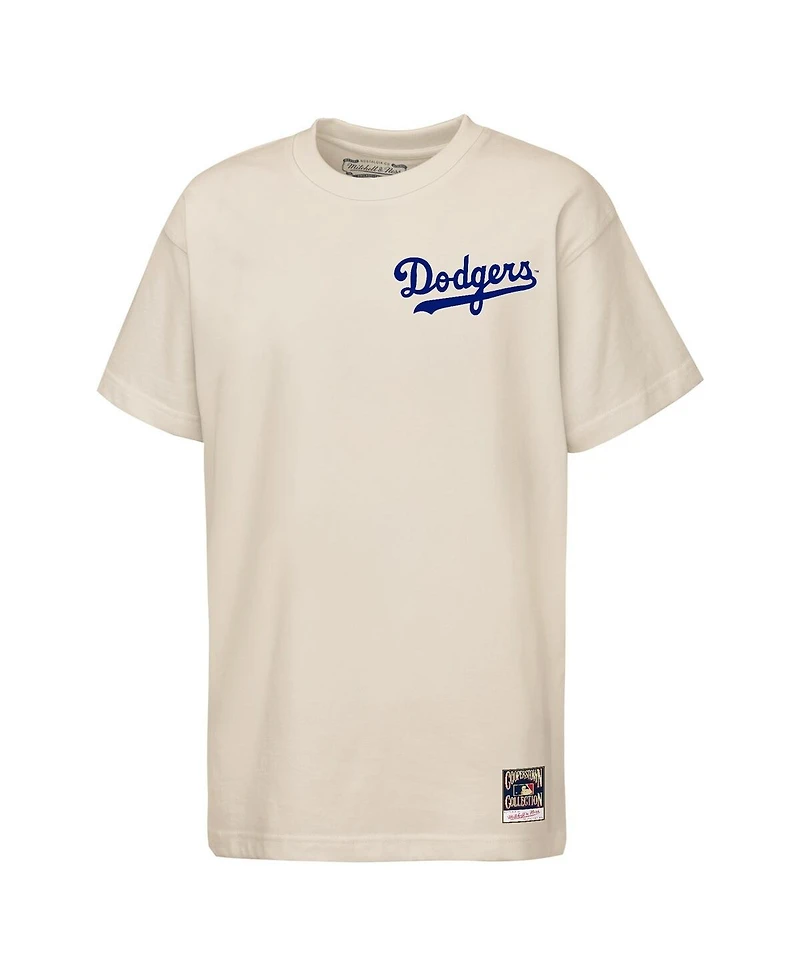 Mitchell & Ness Big Boys and Girls Jackie Robinson Natural Los Angeles Dodgers 42 For All T-Shirt