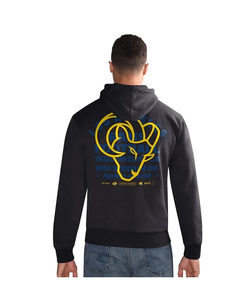 Starter Men's Black Los Angeles Rams Rookie Hoodie