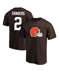 Fanatics Men's Shedeur Sanders Brown Cleveland Browns Big & Tall Name and Number T-Shirt