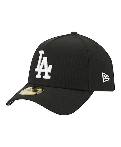 New Era Men's Black Los Angeles Dodgers A-Frame 59FORTY Fitted Hat