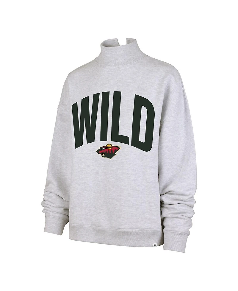 '47 Brand Women's Heather Gray Minnesota Wild Subtle Muse Sweatshirt