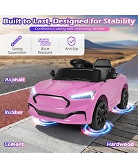 Slickblue 12V Battery Powered Kids Ride On Car with Parent Control and Horn