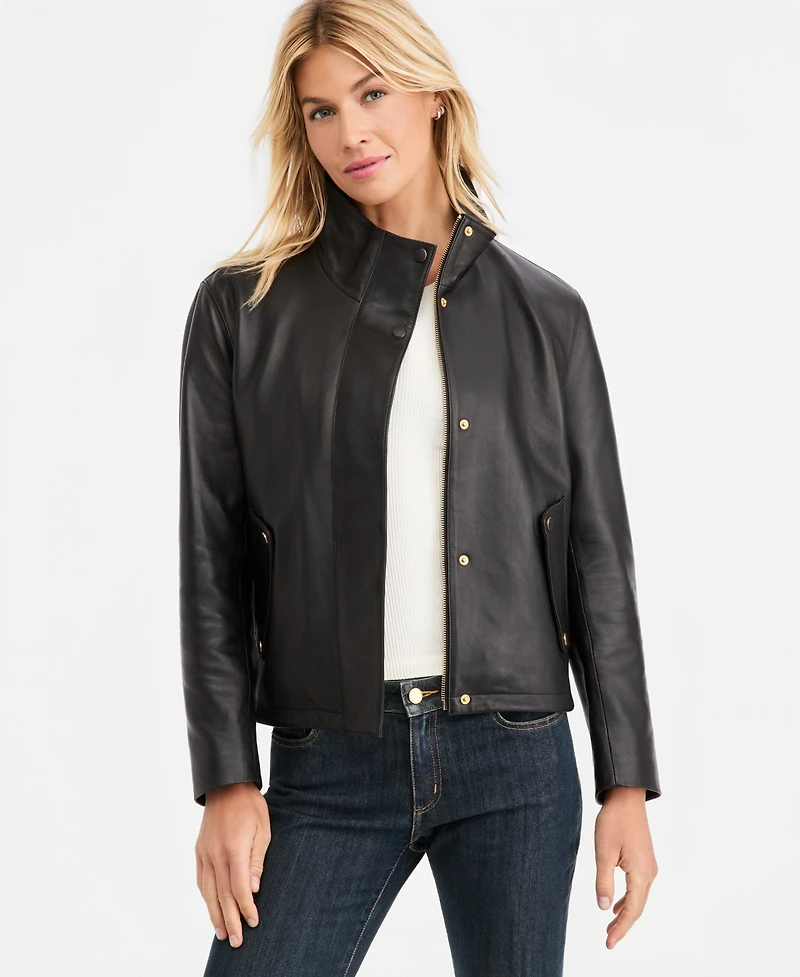 Donna Karan New York Women's High-Collar Jacket
