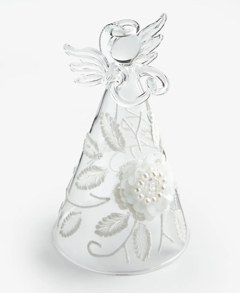 Holiday Lane Iced Delight Angel Ornament, Macy's Exclusive