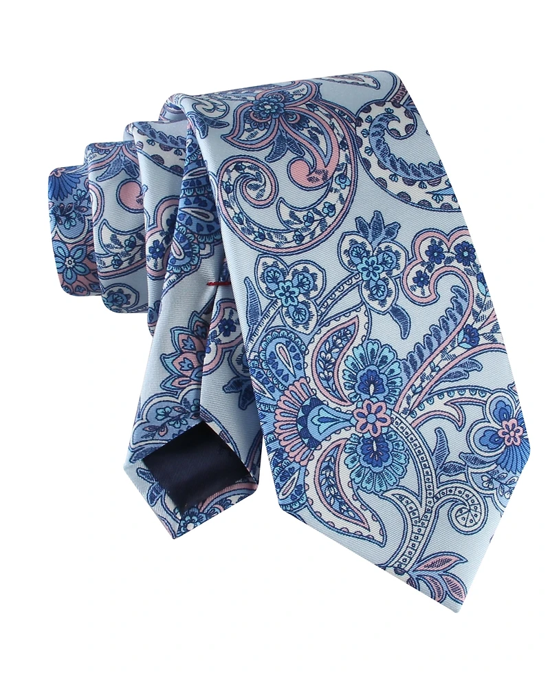 Tommy Hilfiger Men's Bright Paisley Print Classic Tie