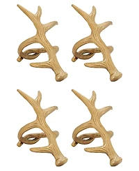 Saro Lifestyle Antler Napkin Rings, Set of 4