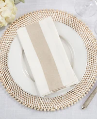 Saro Lifestyle Classic Striped Napkins, Set of 4