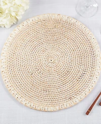 Saro Lifestyle Woven Rattan Placemats, Set of 4