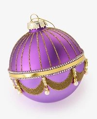 Holiday Lane Peacock Embellished Ball Ornament, Macy's Exclusive