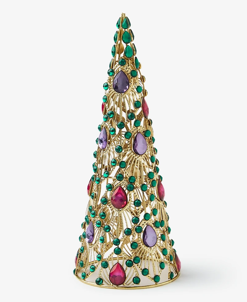 Holiday Lane Opulence Embellished Tree Table Decor, Macy's Exclusive