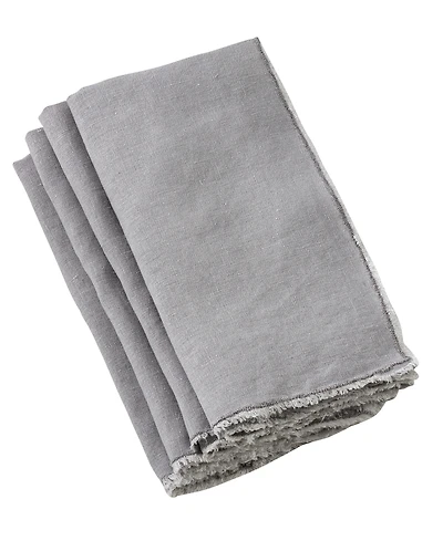 Saro Lifestyle Fringe Table Napkins, Set of 4