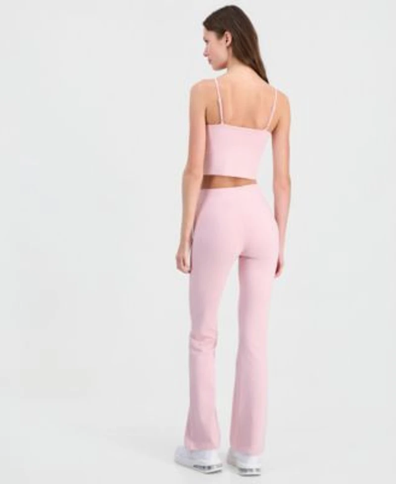 Guess Womens Syrma Cropped Sleeveless Top Syrma Flare Leggings