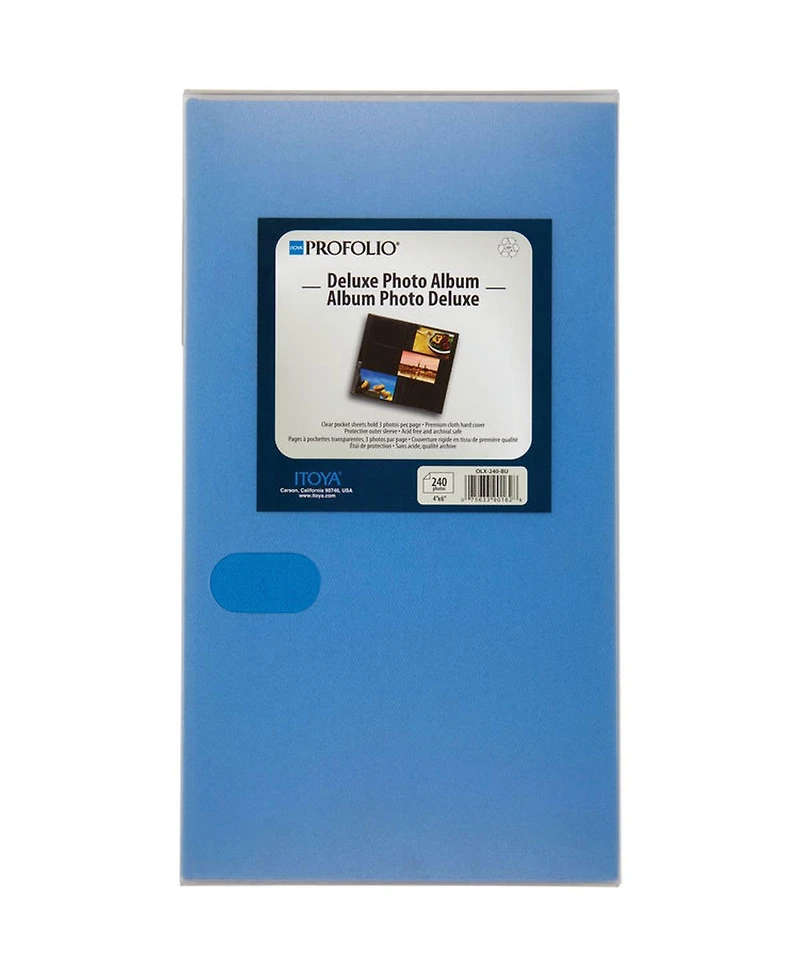 Itoya Profolio Deluxe Photo Album, Holds 240 4x6" Pictures, 3-Up