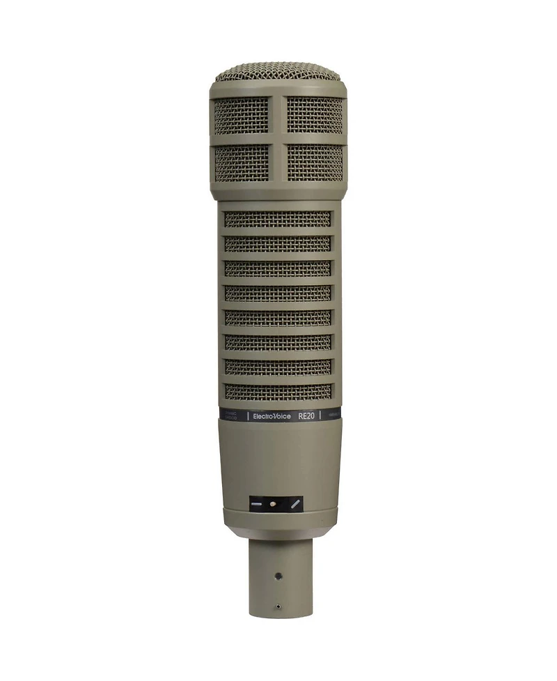 Electro-Voice RE20 Variable-d Dynamic Cardioid Microphone, + Telescoping Tabletop Microphone Stand + HandA Microphone Suspension Shockmount + 25' Xlr