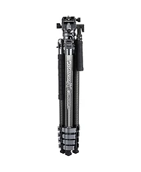 FotoPro X-airfly Video 5-Section Carbon Fiber 2-In-1 Tripod with Ball + Fluid Video Head