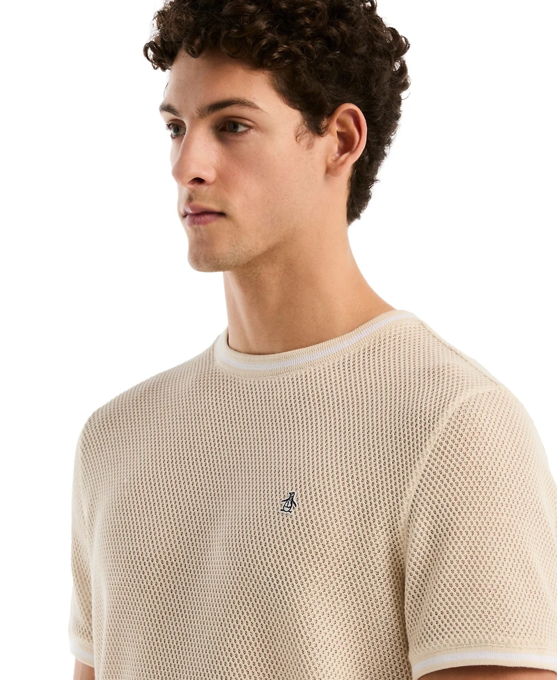 Original Penguin Men's Jacquard Honeycomb T-Shirt