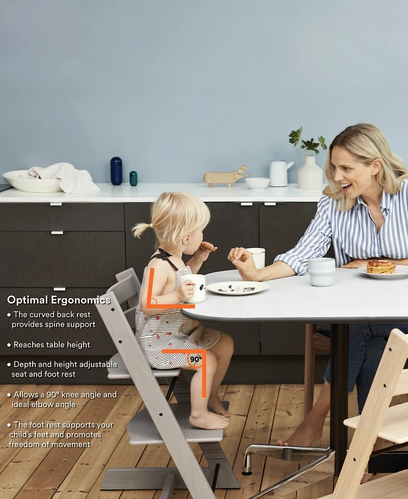 Stokke Baby Tripp Trapp Highchair with Cushion, Tray and Newborn Set