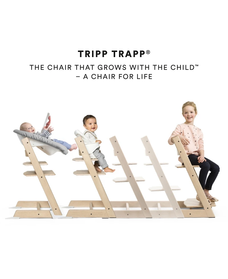Stokke Baby Tripp Trapp Highchair with Cushion, Tray and Newborn Set