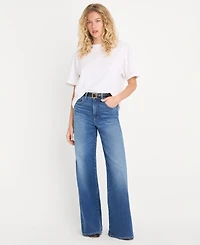 Good American Women's Short-Sleeve Oversized T-Shirt