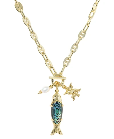 Kendra Scott 14k Gold-Plated Parker Fish Long Charm Necklace