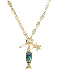 Kendra Scott 14k Gold-Plated Parker Fish Long Charm Necklace
