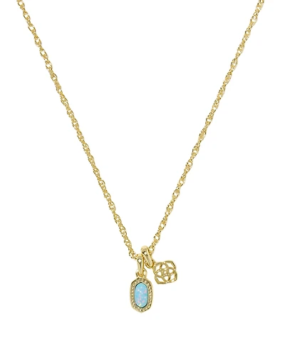 Kendra Scott 14k Gold-Plated Mini Elisa Dira Short Pendant Necklace