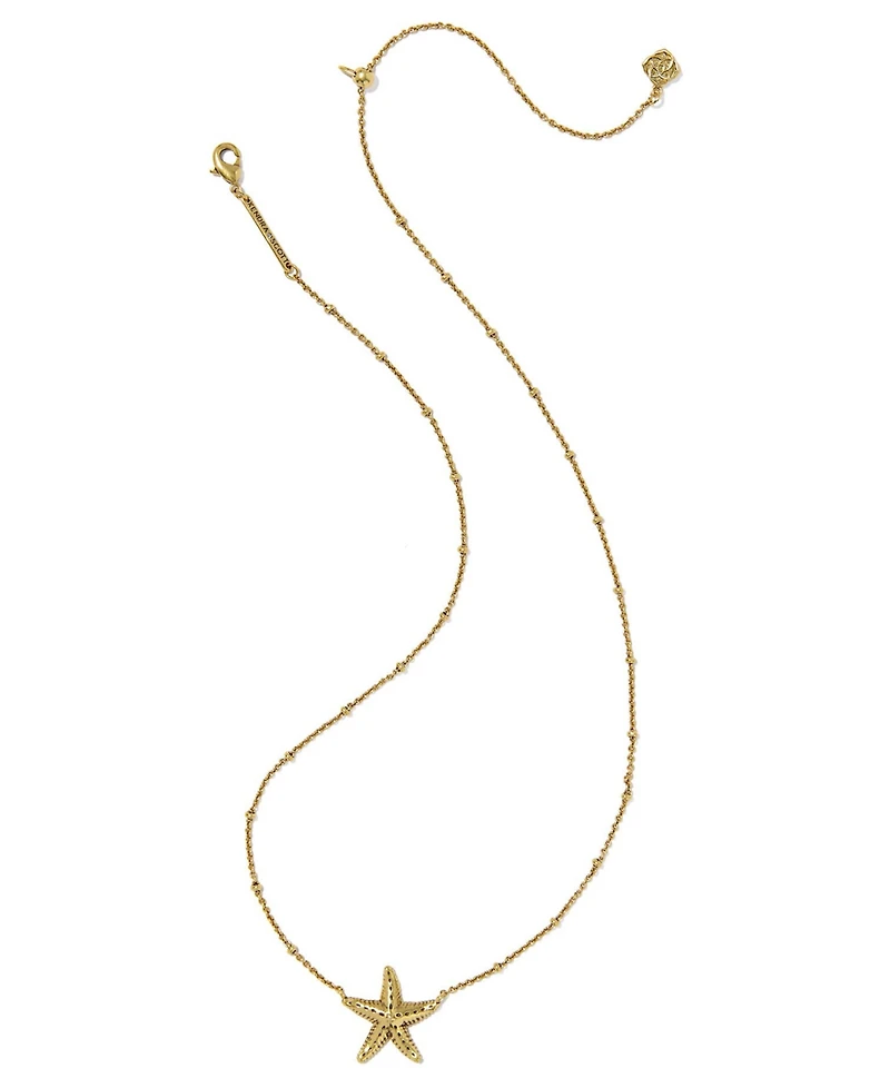 Kendra Scott Gold-Tone Parker Starfish Metal Short Pendant Necklace