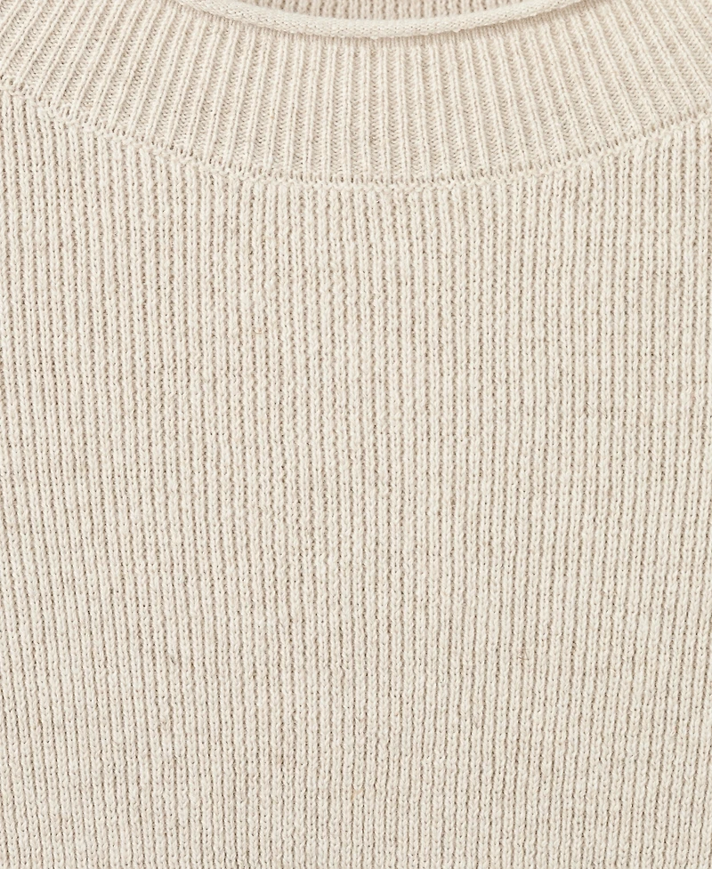 Mango Women's Cotton-Linen Fabric Fluid Sweatshirt