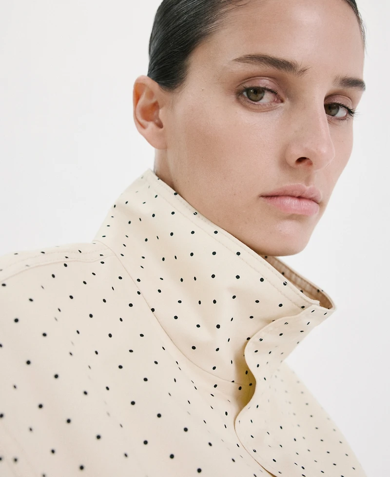 Mango Women's Dots Bomber Jacket