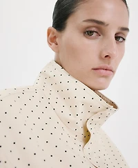 Mango Women's Dots Bomber Jacket