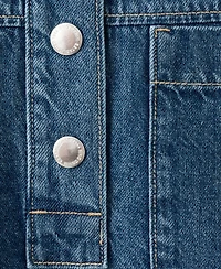 Mango Women's Pockets Denim Blouse
