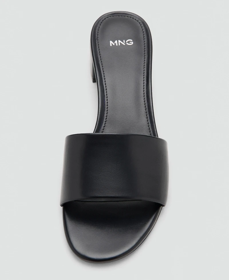 Mango Women's Block-Heel Strap Sandals