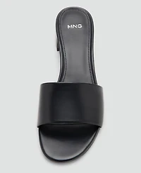 Mango Women's Block-Heel Strap Sandals