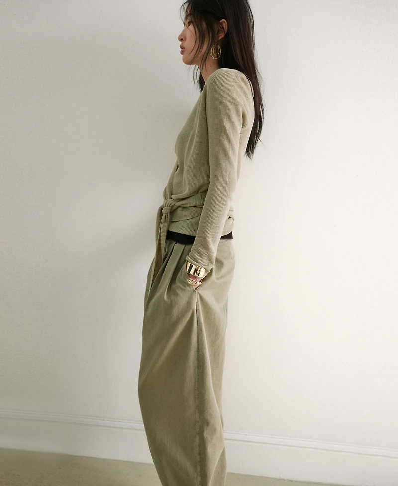 Mango Women's Bow Knitted Cardigan