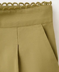 Mango Women's Embroidered Openwork Shorts