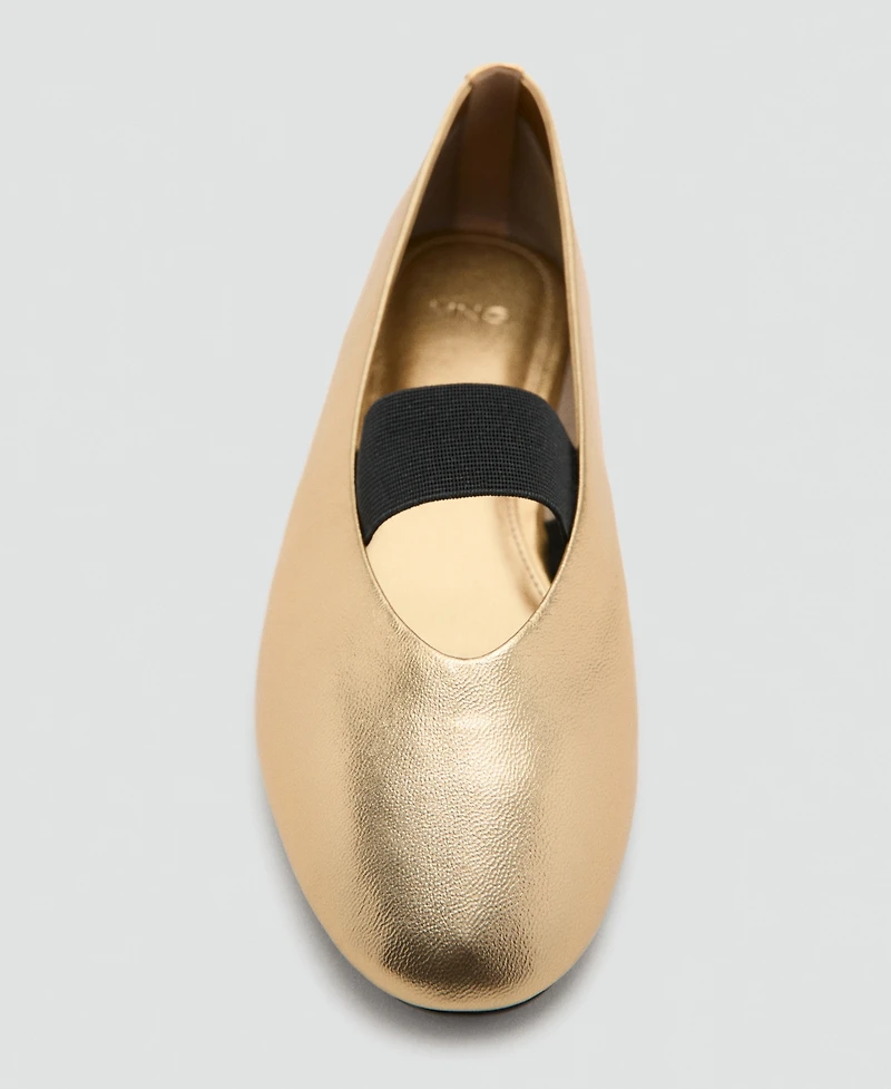 Mango Women's Strap Leather Shoes