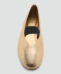 Mango Women's Strap Leather Shoes