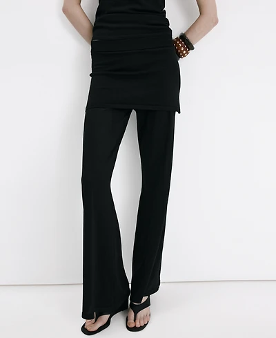 Mango Women's Combined Knit Pants