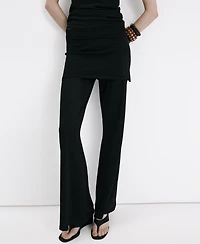 Mango Women's Combined Knit Pants