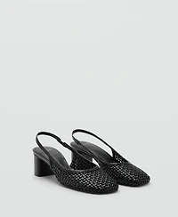 Mango Women's Braided Heel Shoes