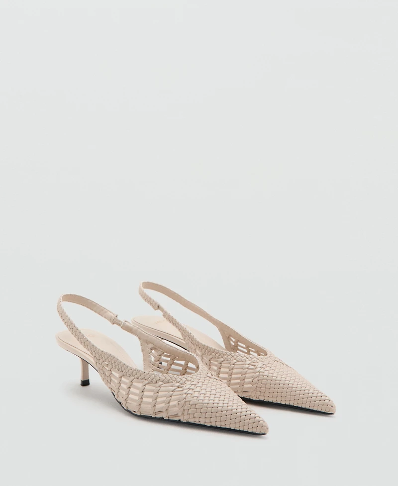 Mango Women's Braided Pointed Shoes