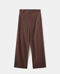 Mango Women's Linen High-Waist Trousers