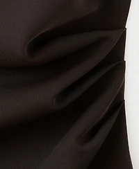 Mango Women's Asymmetrical Pleated Dress