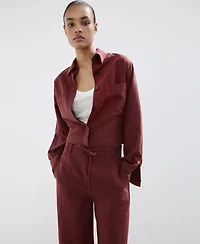 Mango Women's Pocket Lyocell Overshirt