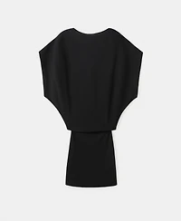 Mango Women's Open Back Fitted Knit Dress