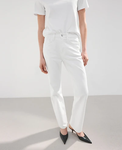 Mango Women's Matilda High-Rise Straight Jeans