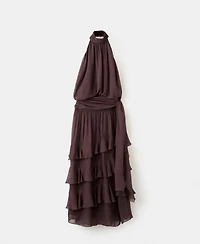 Mango Women's Ruffles Halter Dress