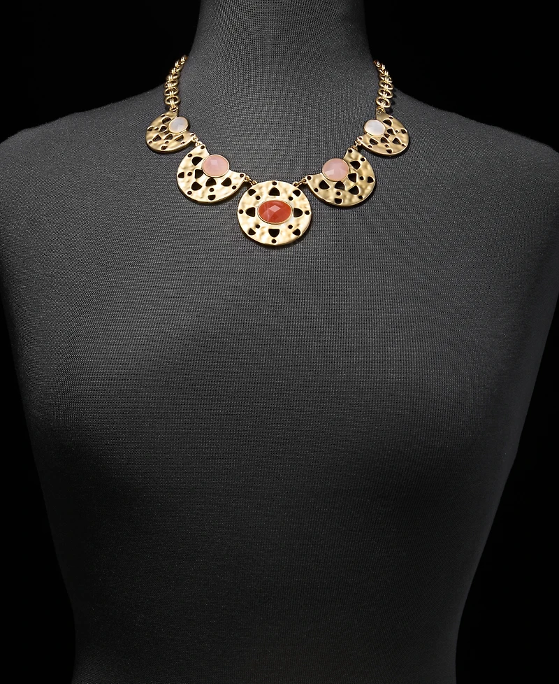 Style & Co Gold-Tone Pendant Link Necklace, Macy's Exclusive