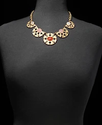 Style & Co Gold-Tone Pendant Link Necklace, Macy's Exclusive