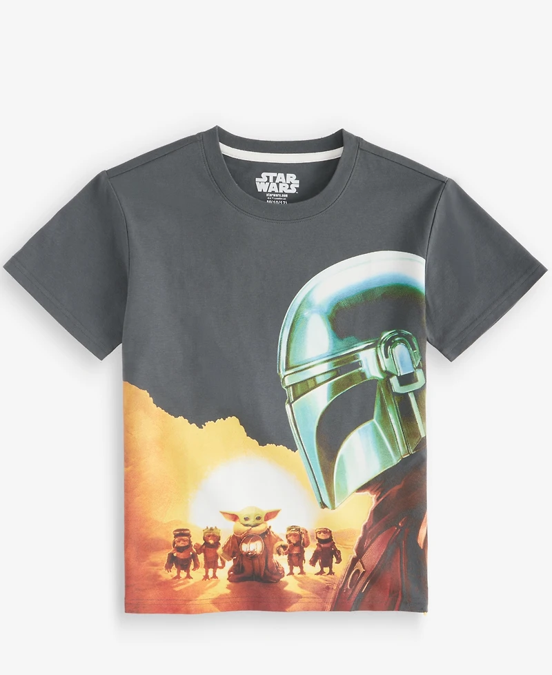 Epic Threads Boys' Xs-xl Mando & Grogu Graphic T-Shirt, Macy's Exclusive